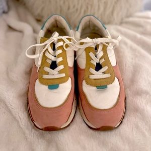 Madewell multi color sneakers size 7! gently worn and in good condition.